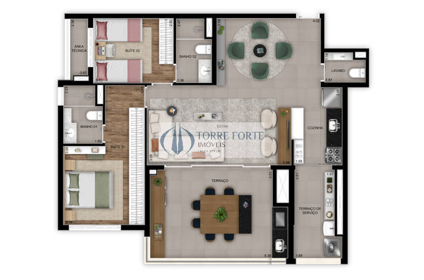 Apartamento, 2 quartos, 102 m² - Foto 75