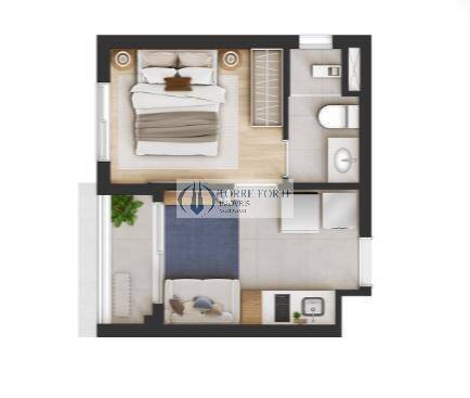 Apartamento à venda com 1 quarto, 25m² - Foto 1