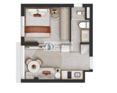 Apartamento à venda com 1 quarto, 25m² - Foto 2