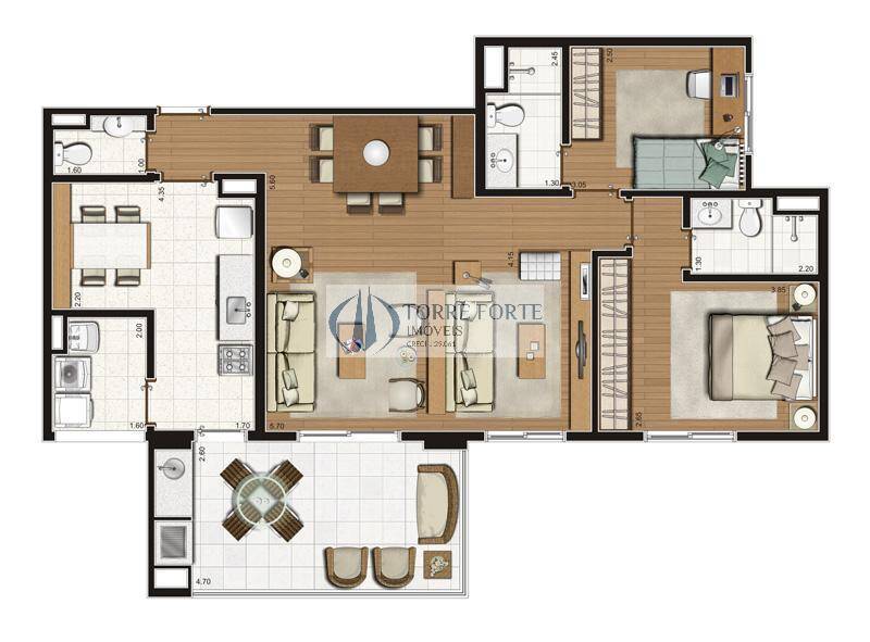 Apartamento, 2 quartos, 100 m² - Foto 11