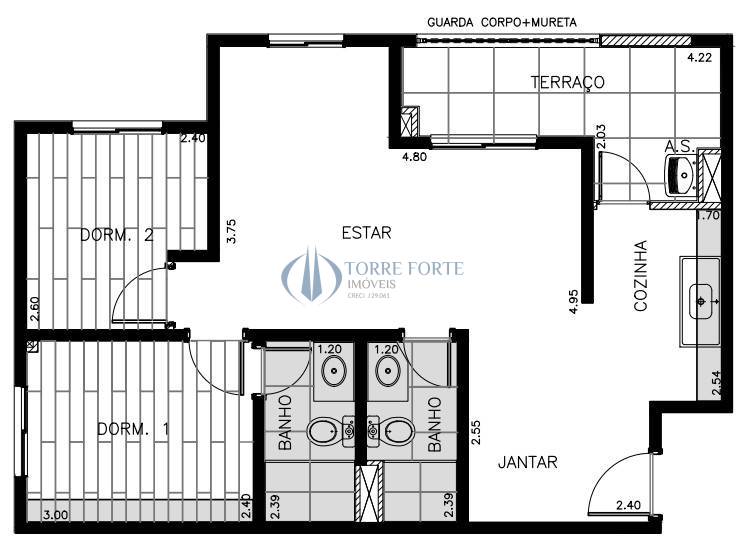 Apartamento, 3 quartos, 58 m² - Foto 37