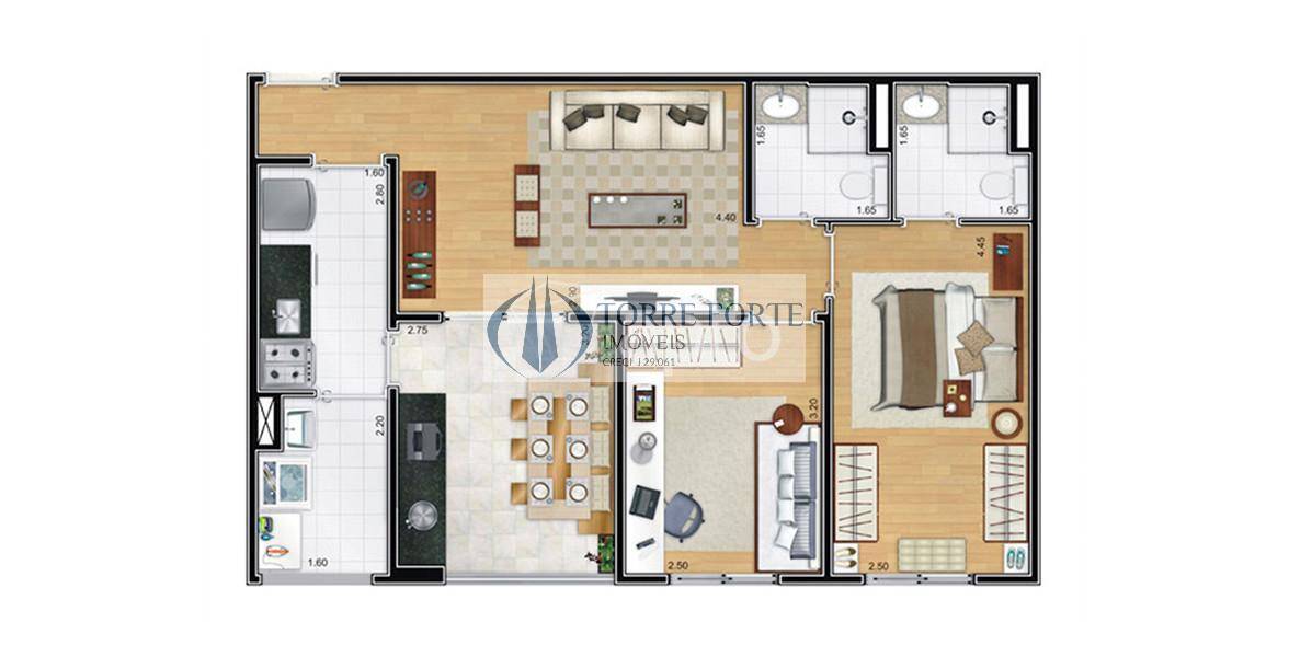 Apartamento, 2 quartos, 65 m² - Foto 40