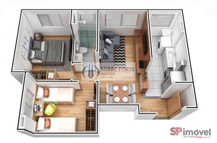 Apartamento, 2 quartos, 43 m² - Foto 2