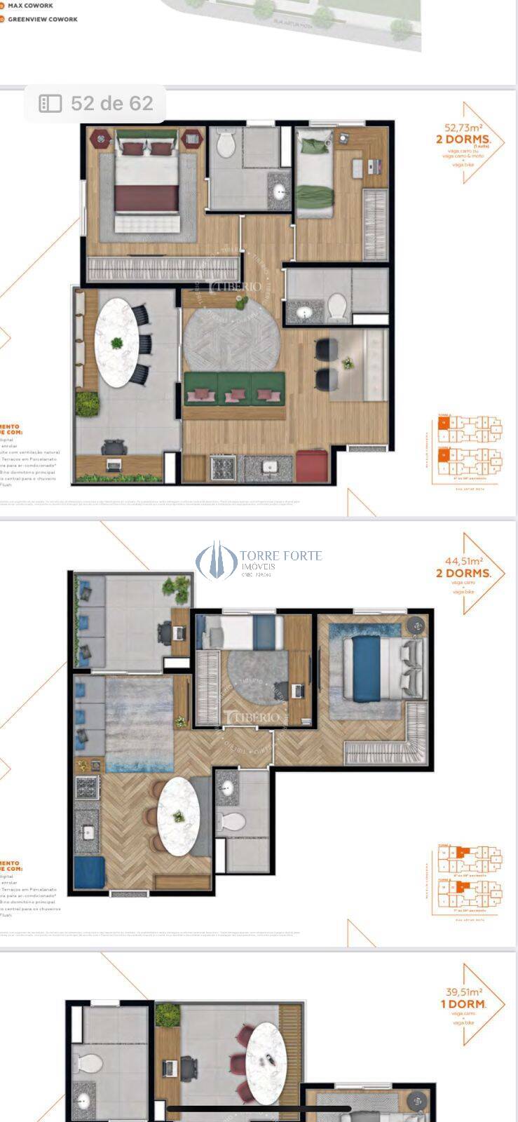 Apartamento, 2 quartos, 53 m² - Foto 2